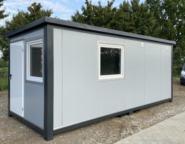Bürocontainer 6,00 x 2,40m mit WC, Dusche und Teeküche – Bild 2