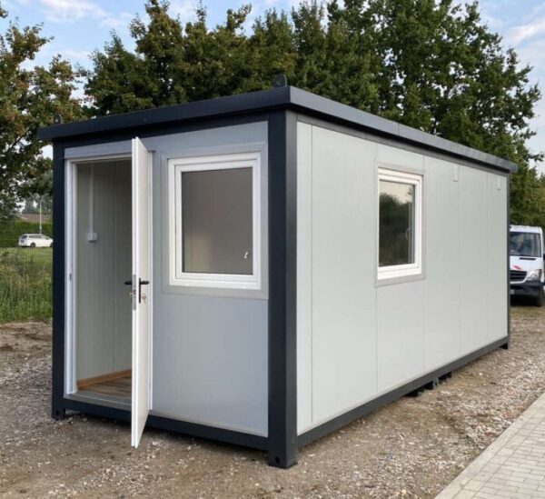 Bürocontainer 6,00 x 2,40m mit WC, Dusche und Teeküche – Bild 5