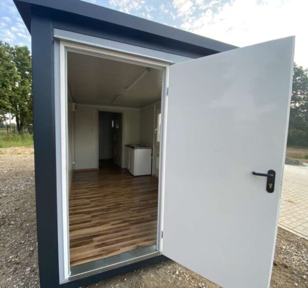 Bürocontainer 6,00 x 2,40m mit WC, Dusche und Teeküche – Bild 7