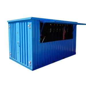 XL 3x2m Demontierbarer Barcontainer Blau RAL 5015