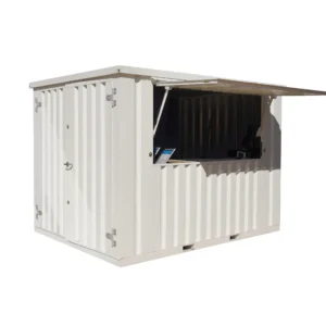 Demontierbarer Barcontainer 4×2m XL Weiß RAL 9016