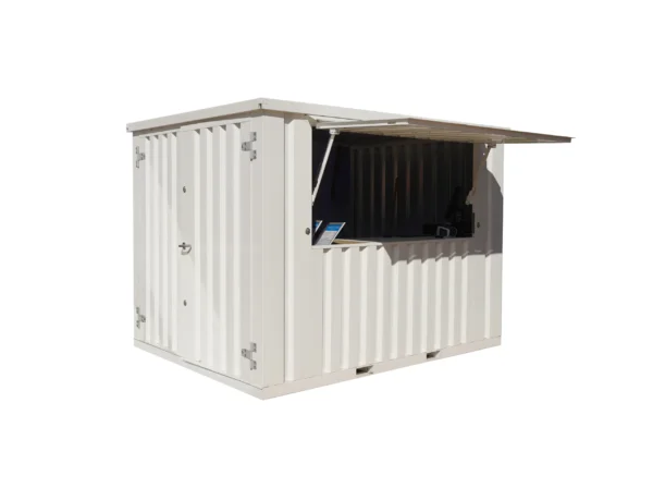 Demontierbarer Barcontainer 4×2m XL Weiß RAL 9016