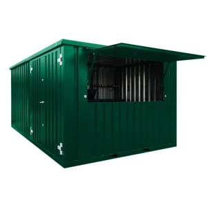 Abnehmbarer Barcontainer 4×4 Meter XL Grün RAL 6005