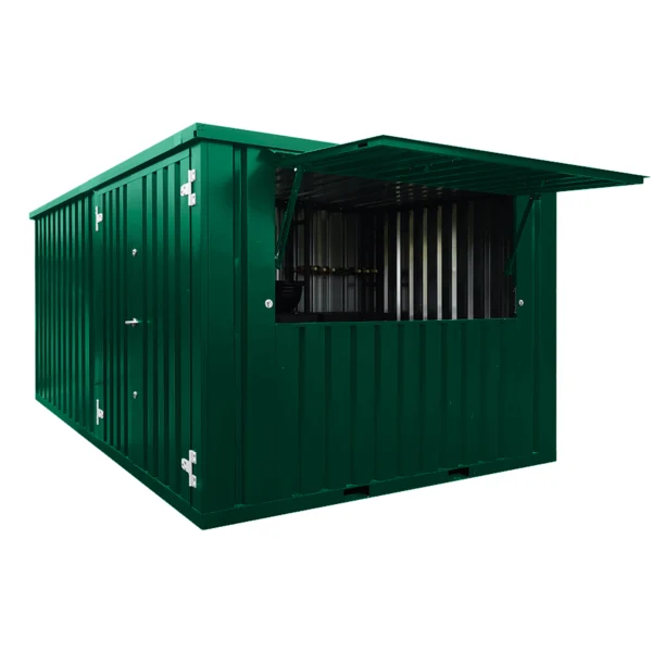 Abnehmbarer Barcontainer 4×4 Meter XL Grün RAL 6005