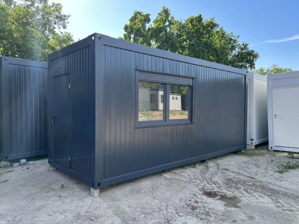 Container-Basislager mit Kochnische, WC und Dusche 6,00 x 2,43m