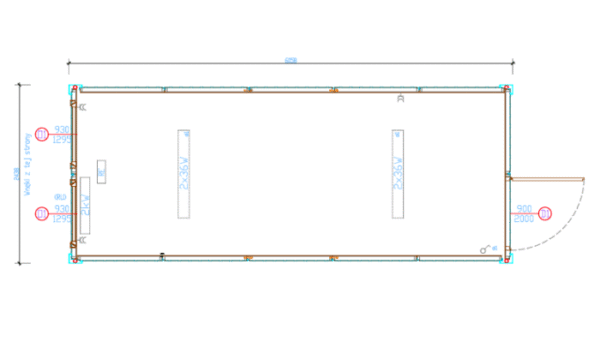 Bürocontainer 6,00 x 2,43m – Bild 8
