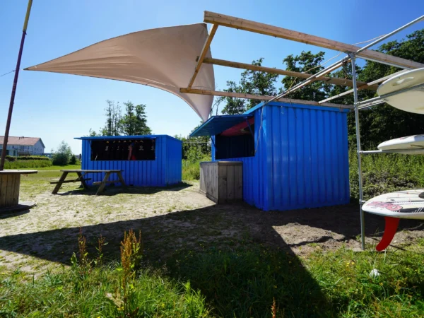 XL 3x2m Demontierbarer Barcontainer Blau RAL 5015 – Bild 3