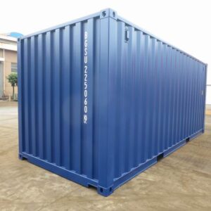 20 Fuß blauer Container