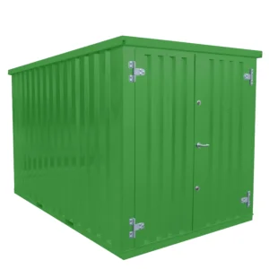 10-Fuß Grüner Container 3 × 2 m – Mit Doppeltür an der 2-m-Seite