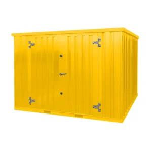 10-Fuß gelber Container 3 × 2 m – mit Doppeltür an der 3-m-Seite